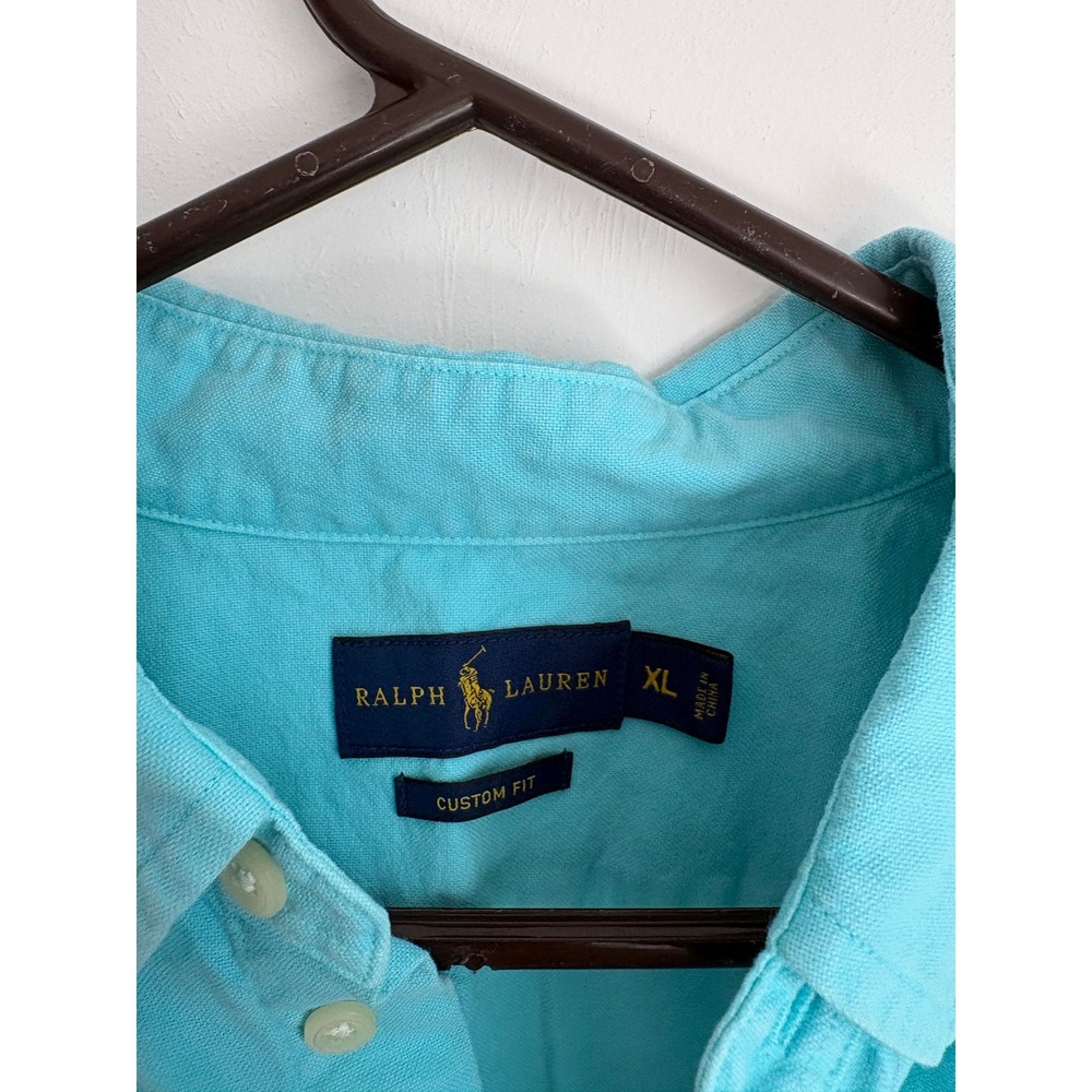 Ralph Lauren Custom Fit Button Down Shirt Preppy Old Money Country Club Luxury - Picture 4 of 6